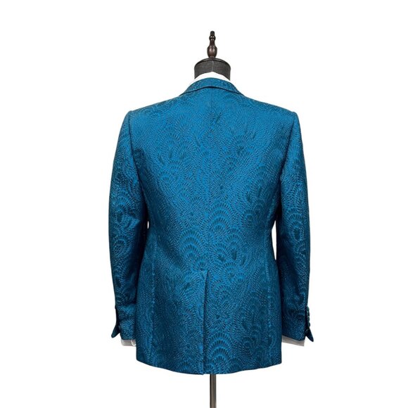 Tom Ford Blue Patterned Blazer - Picture 2 of 14
